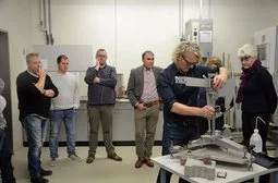 Besuch eines Pflasterbau-Labors im Rahmen der Fachfortbildung